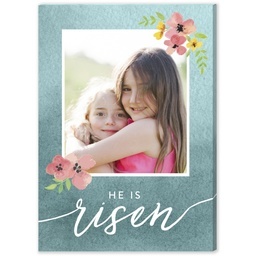 5x7 Desk Canvas with He is Risen Watercolor design