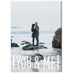 5x7 Desk Canvas with You And Me design