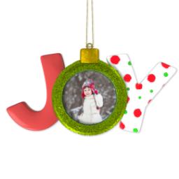 Thumbnail for Joy Ornament with Full Photo design 1