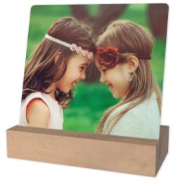 Thumbnail for 4x4 Square Metal Print With Stand with Full Photo design 1