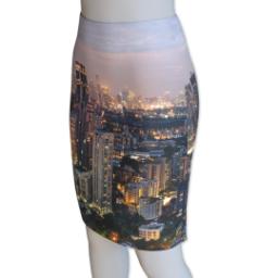 Thumbnail for Photo Pencil Skirt - Suede (Women L) with Full Photo design 1