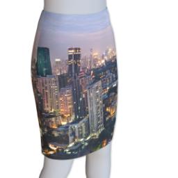 Thumbnail for Photo Pencil Skirt - Suede (Women L) with Full Photo design 4