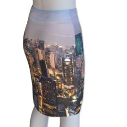 Thumbnail for Photo Pencil Skirt - Suede (Women M) with Full Photo design 3