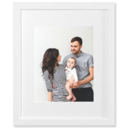 Thumbnail for 11x14 Photo Matte Print with 16x20 1.25" White Wood Frame with Full Photo design 1