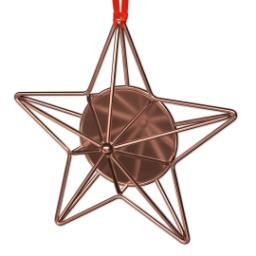 Thumbnail for Copper Wire Star Ornament with Full Photo design 3