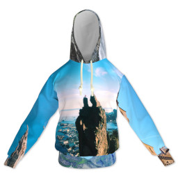 Thumbnail for Mens Pull Over Hoodie (Small) with Full Photo design 1