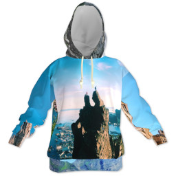 Thumbnail for Mens Pull Over Hoodie (XXLarge) with Full Photo design 1