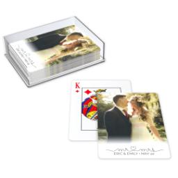 Thumbnail for Photo Playing Cards with Mr & Mrs design 2