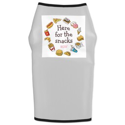 Dog T-Shirt Small with Here For The Snacks design