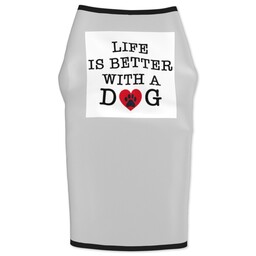 Dog T-Shirt Small with Paw Heart design