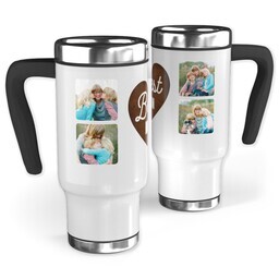 14oz Stainless Steel Travel Photo Mug with Best Mom Heart design