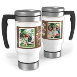 Thumbnail for 14oz Stainless Steel Travel Photo Mug with Glad You Are Mine design 1