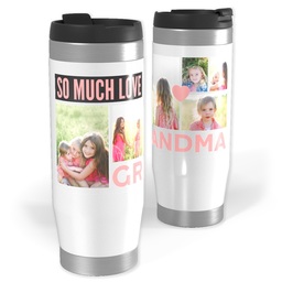 14oz Personalized Travel Tumbler with So Much Love Grandma design
