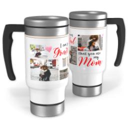 Thumbnail for 14oz Stainless Steel Travel Photo Mug with Grateful Mom design 1