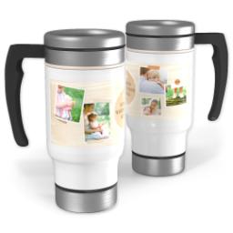 Thumbnail for 14oz Stainless Steel Travel Photo Mug with Mom is Home design 1