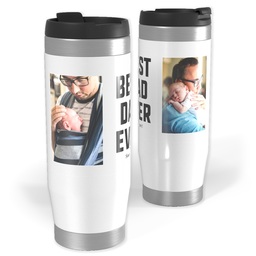 14oz Personalized Travel Tumbler with Best Dad Simple design