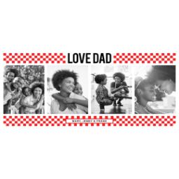 Thumbnail for 14oz Stainless Steel Travel Photo Mug with Dad Checkers Red design 2
