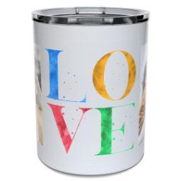 Thumbnail for Personalized Coffee Travel Mugs with Love Splatter design 2