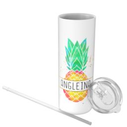 Thumbnail for Personalized Tumbler with Straw with Pineapple design 3