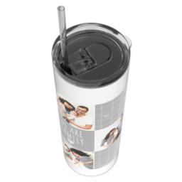 Thumbnail for Personalized Tumbler with Straw with We Are Family design 4