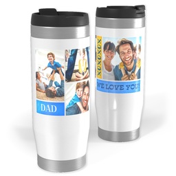 14oz Personalized Travel Tumbler with XO Dad design