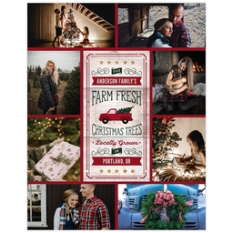Poster, 11x14, Matte Photo Paper with Christmas On The Farm design