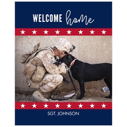 Poster, 11x14, Matte Photo Paper with Salute The Flag design