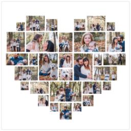 Thumbnail for Poster, 12x12, Matte Photo Paper with Heart Collage design 1