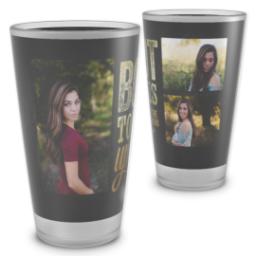 Thumbnail for Personalized Pint Glass with Bottoms Up design 2