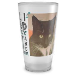 Thumbnail for Personalized Pint Glass with My Cat And Drink design 1