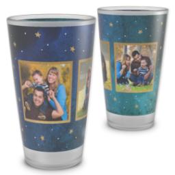 Thumbnail for Personalized Pint Glass with Watercolor Stars design 2
