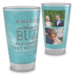 Thumbnail for Personalized Pint Glass with Wedding Buzz design 2