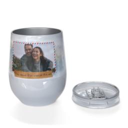 Thumbnail for Personalized Wine Tumbler with You Mean The World To Me design 3