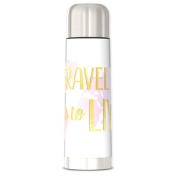 25oz Photo Thermos with Live Love Travel design