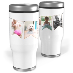 Stainless Steel Tumbler, 14oz with A Mom's Memories design