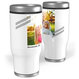 Stainless Steel Tumbler, 14oz with Angled design