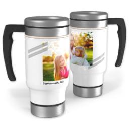 Thumbnail for 14oz Stainless Steel Travel Photo Mug with Angled design 1