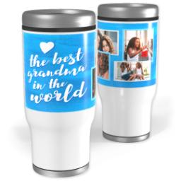Thumbnail for Stainless Steel Tumbler, 14oz with Best Grandma Watercolor design 1