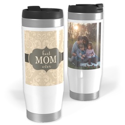 14oz Personalized Travel Tumbler with Best Mom Ever design