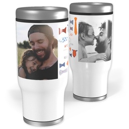 Stainless Steel Tumbler, 14oz with Best Tie For Pop's design