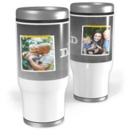 Thumbnail for Stainless Steel Tumbler, 14oz with Chalkboard Dad design 1