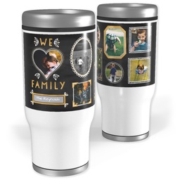 Stainless Steel Tumbler, 14oz with Chalk Dust design