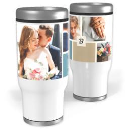 Thumbnail for Stainless Steel Tumbler, 14oz with Color Block design 2