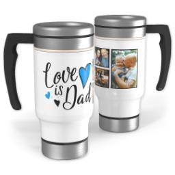 Thumbnail for 14oz Stainless Steel Travel Photo Mug with Dad Hearts design 1