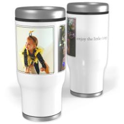 Thumbnail for Stainless Steel Tumbler, 14oz with Enjoy The Little Things design 1