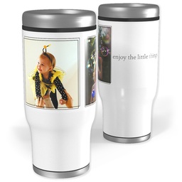 Stainless Steel Tumbler, 14oz with Enjoy The Little Things design