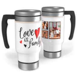 Thumbnail for 14oz Stainless Steel Travel Photo Mug with Family Hearts design 1