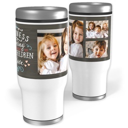 Stainless Steel Tumbler, 14oz with Family Of Love design