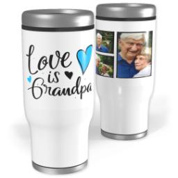 Thumbnail for Stainless Steel Tumbler, 14oz with Grandpa Hearts design 1