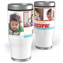 Stainless Steel Tumbler, 14oz with Grandpa design